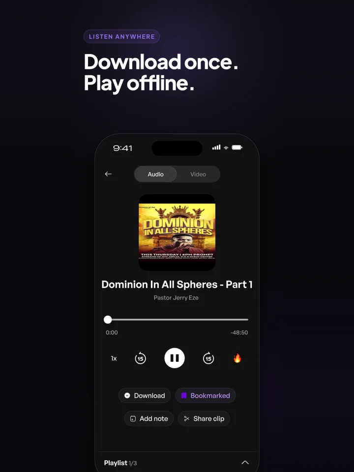 Download once, play offline