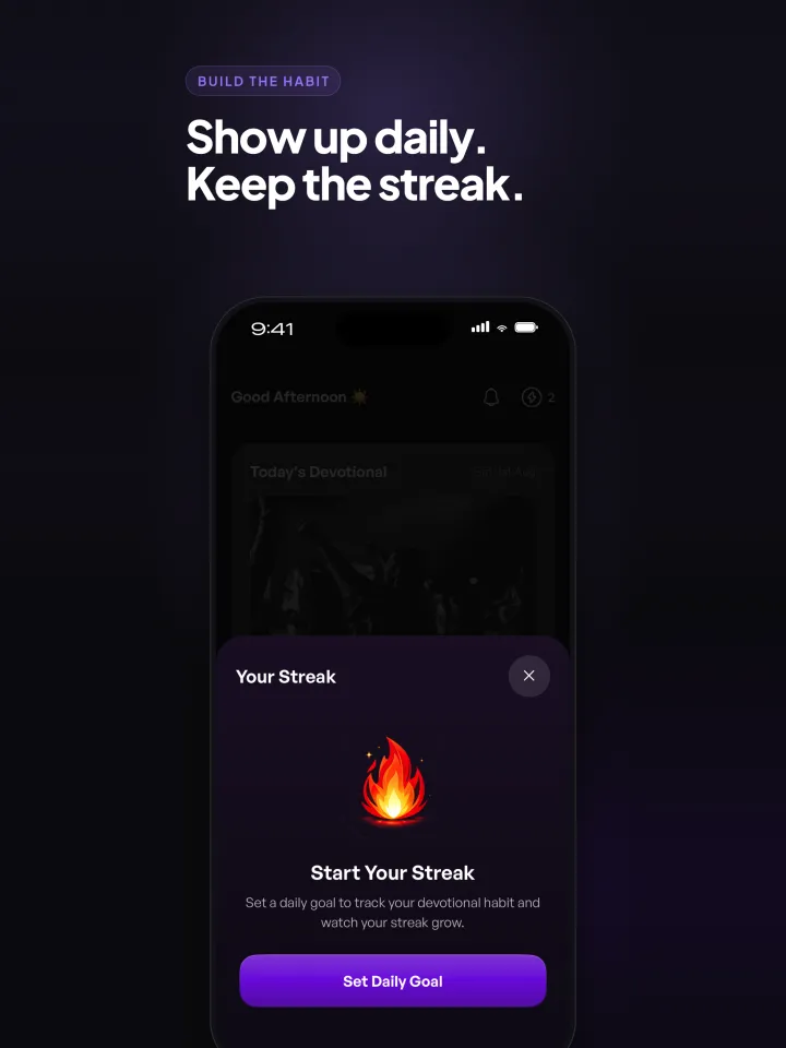 Show up daily and keep the streak